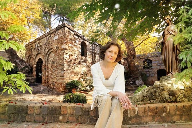 Best Of Ephesus Tour For Crusiers with lunch (skip the line) - House of the Virgin Mary: pine trees, stone walls, and pilgrims
