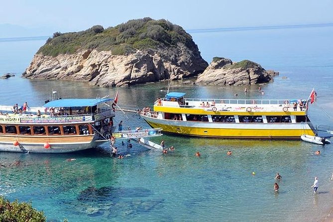 Boat Trip with Lunch From Kusadasi Port / Hotels - Onboard comfort: covered seating, top-deck tanning, and capacity reality