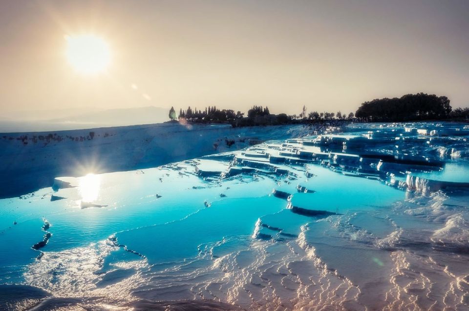 From Kusadasi and Selcuk: Pamukkale and Hiearapolis Tour - Pamukkale’s cotton castles and the Antique Pool decision (Cleopatra Pool costs extra)