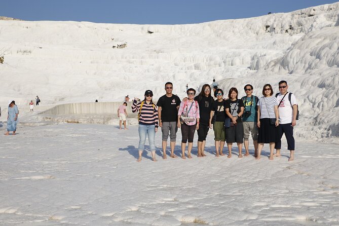 Small Group Pamukkale Tour From Kusadasi or Selcuk Hotels - Stop 1: Pamukkale Thermal Pools and how the travertines form